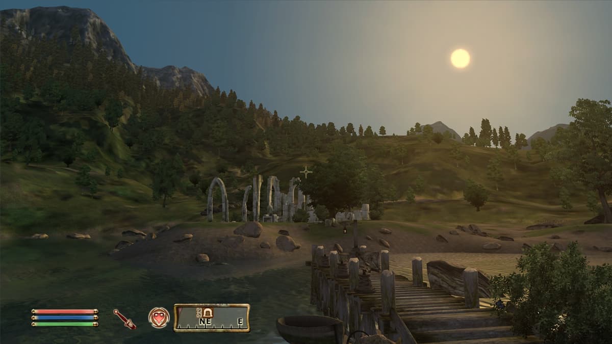 A screenshot from Elder Scrolls Oblivion.