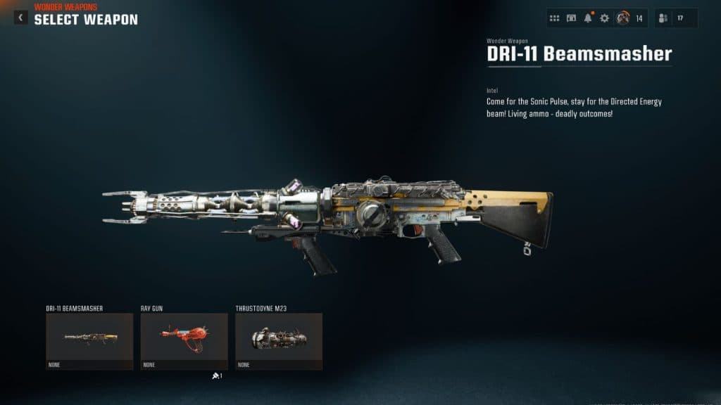 A screenshot of the Beamsmasher in Call of Duty: Black Ops 6.