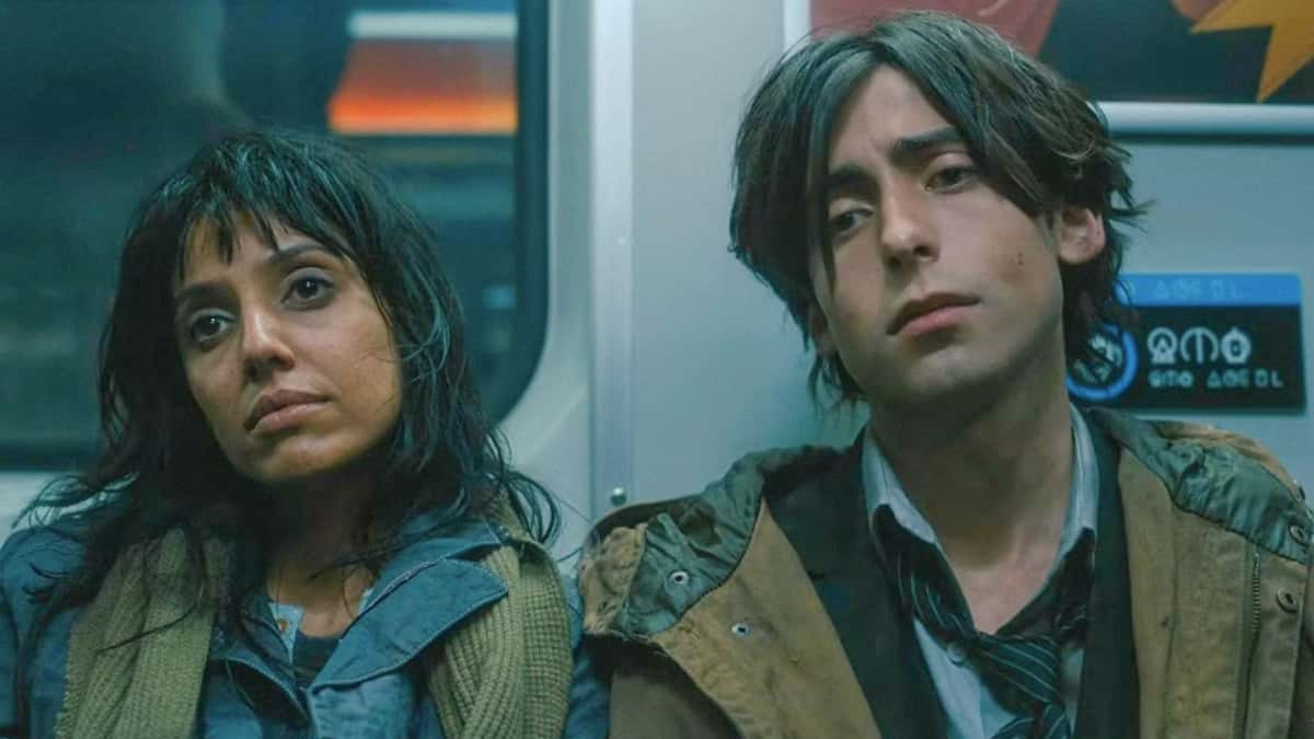 Aidan Gallagher and Ritu Arya in The Umbrella Academy