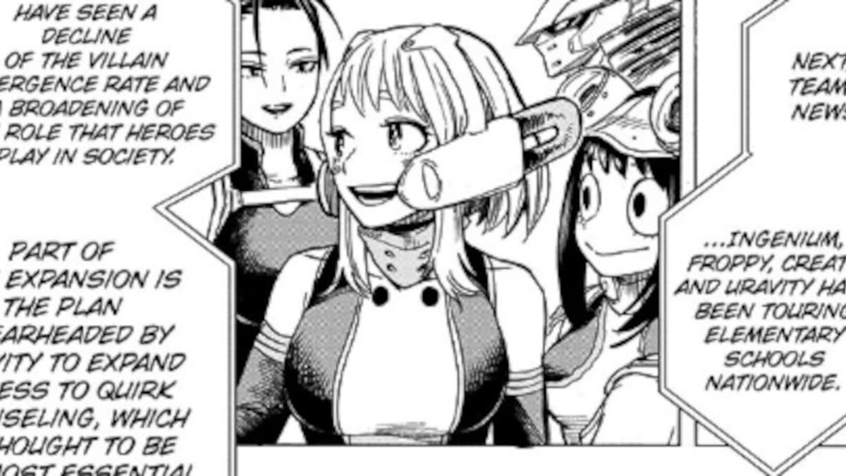 Ochako in My Hero Academia Chapter 430