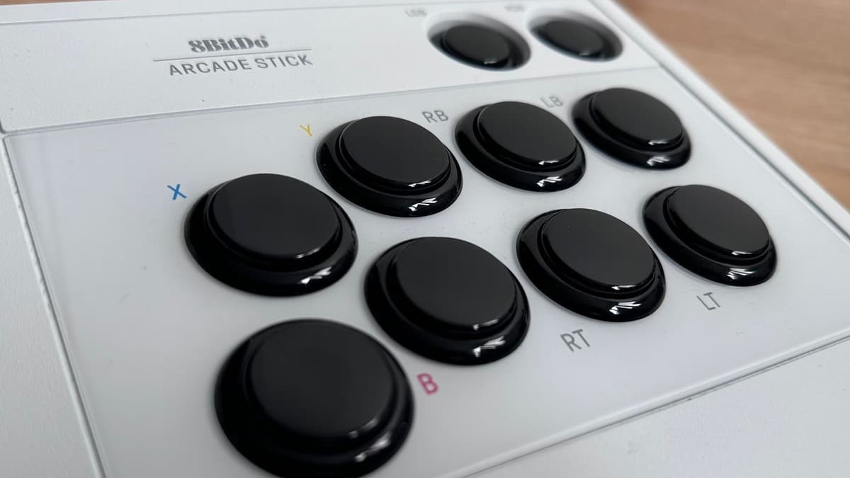 8BitDo Arcade stick button closeup