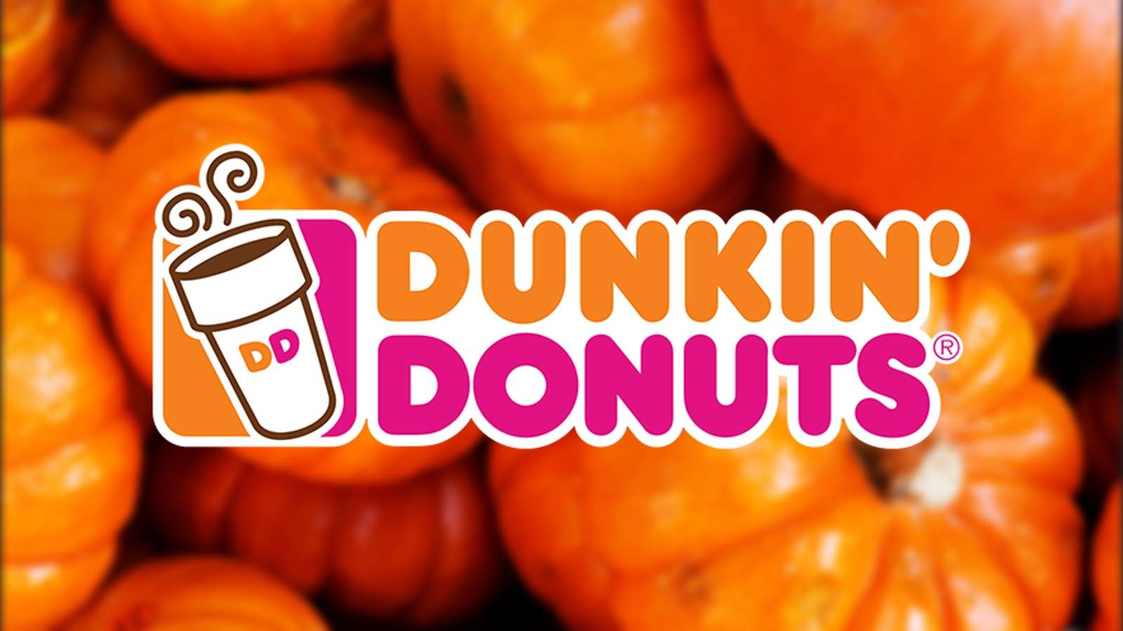 Dunkin' pumpkin background