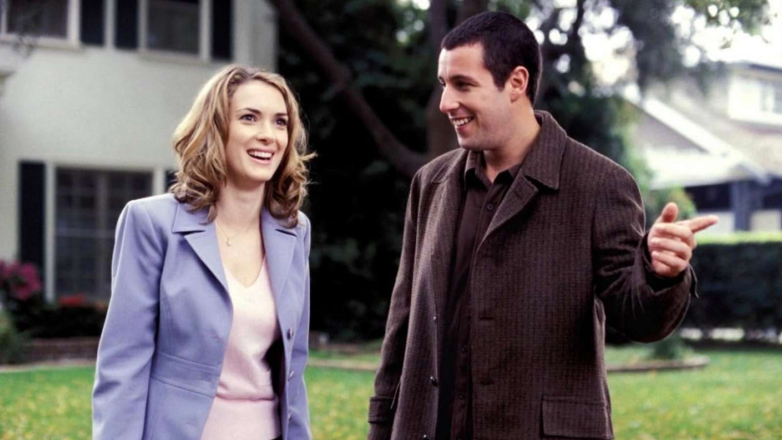 Winona Ryder and Adam Sandler in Mr. Deeds