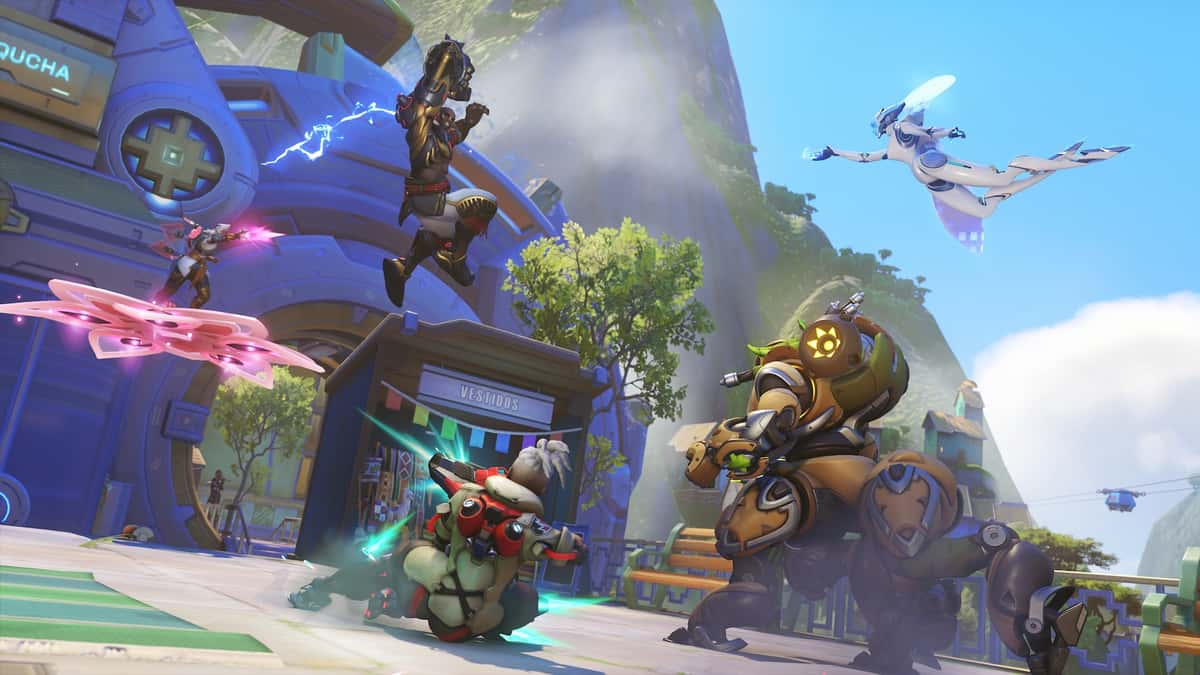 Overwatch 2 cinematic match combat screenshot