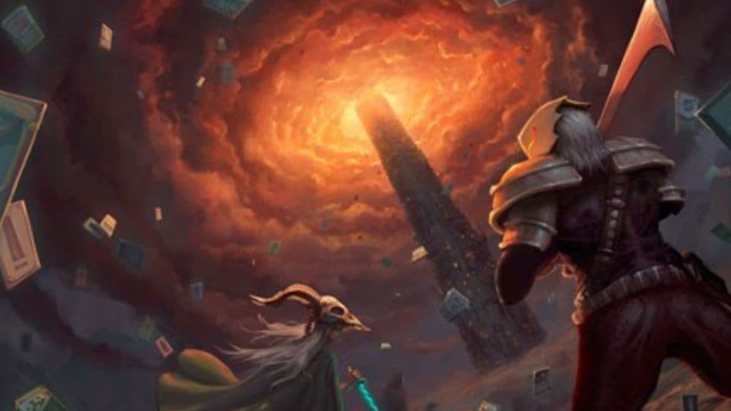 An image of Slay the Spire keyart.