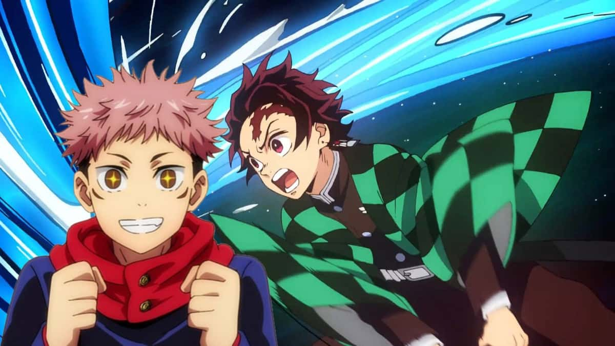 Yuji excited and Tanjiro using Water Breathing in Jujutsu Kaisen and Demon Slayer