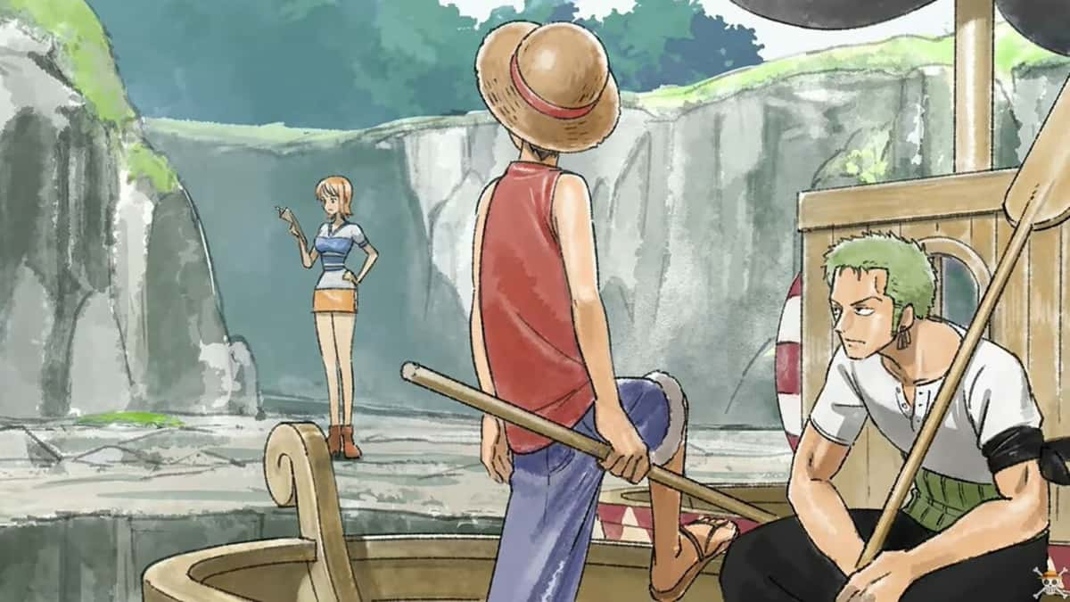 Luffy, Zoro, and Nami in the One Piece remake