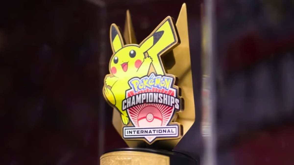 Pikachu Pokemon Internationals trophy.