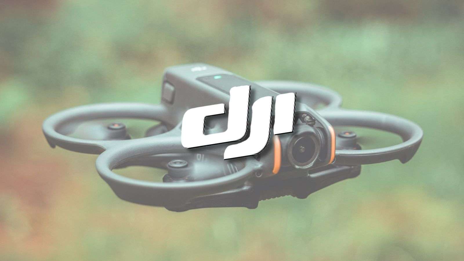 DJI Avata 2 in the background with DJI logo