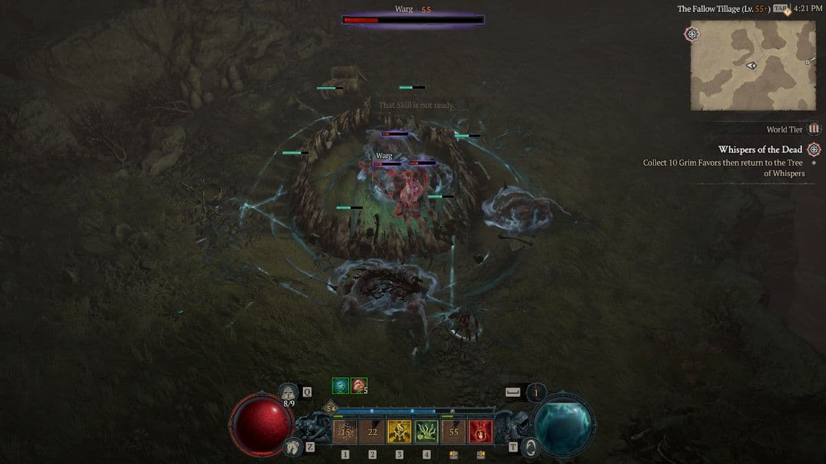 Bloodsurge Necromancer build in action in Diablo 4