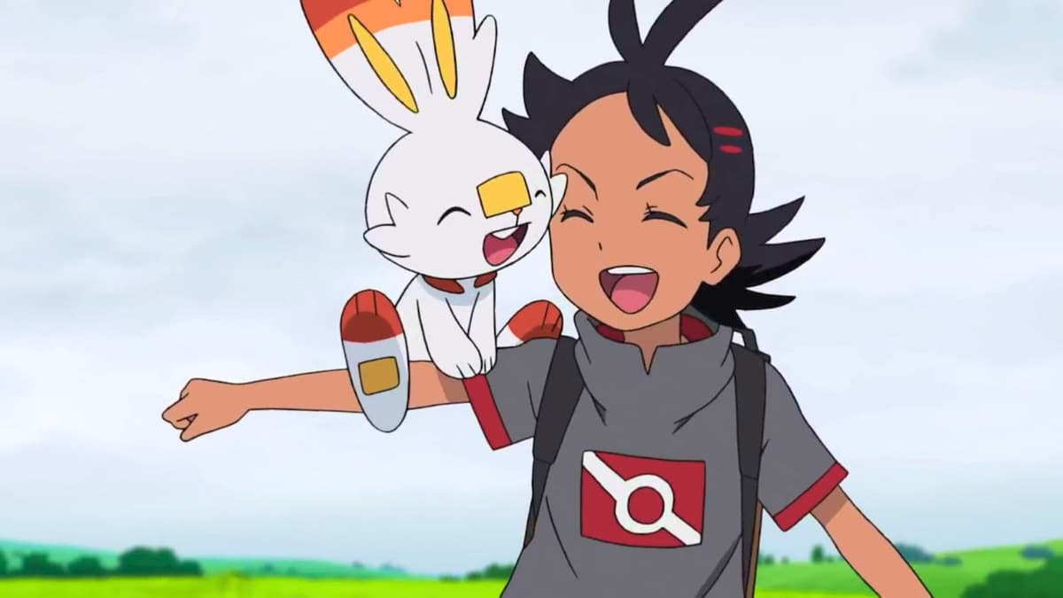 Goh and Scorbunny from the Pokemon anime.