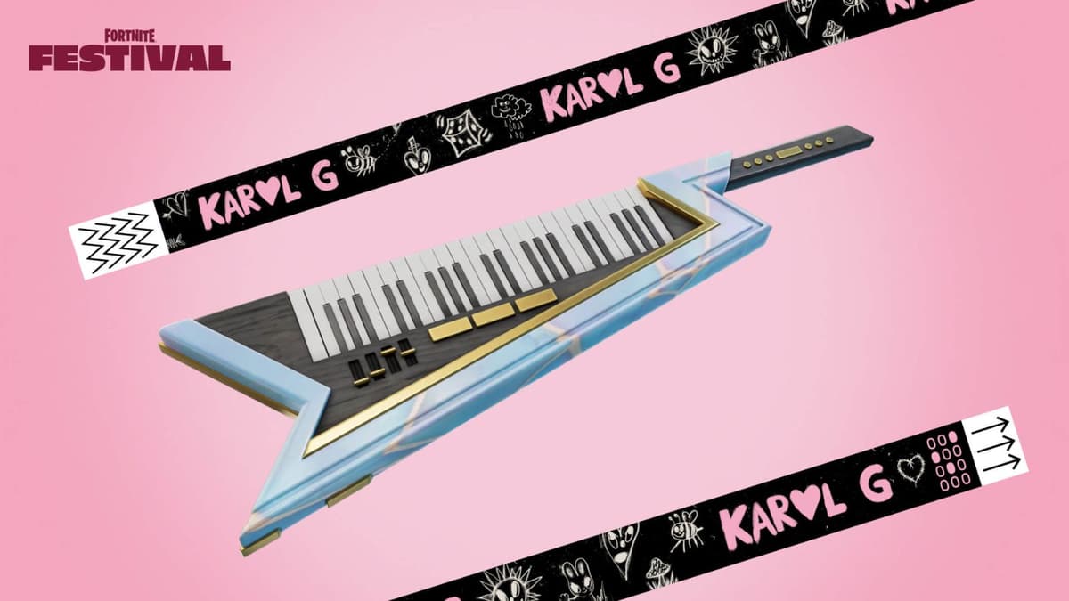 Karol G keyboard in Fortnite Festival