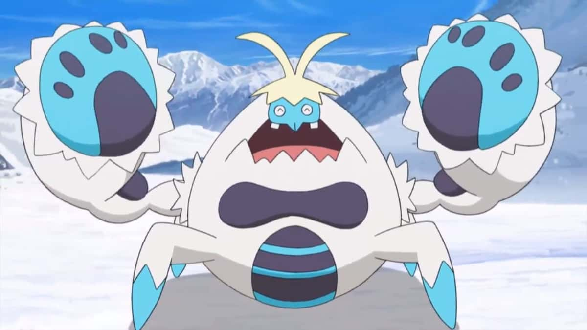 Crabominable from the Pokemon anime.