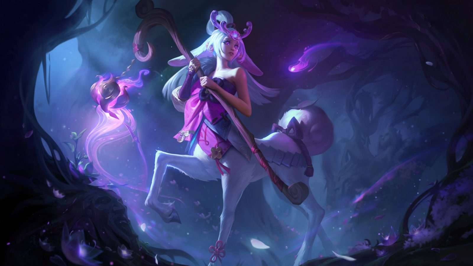 Spirit Blossom Lillia Splash Art League of Legends