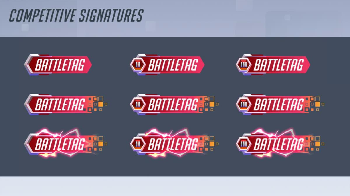 Overwatch 2 Competitive Signatures