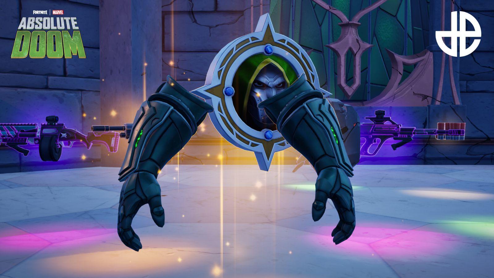 Doctor Doom's Arcane Gauntlets and Medallion in Fortnite