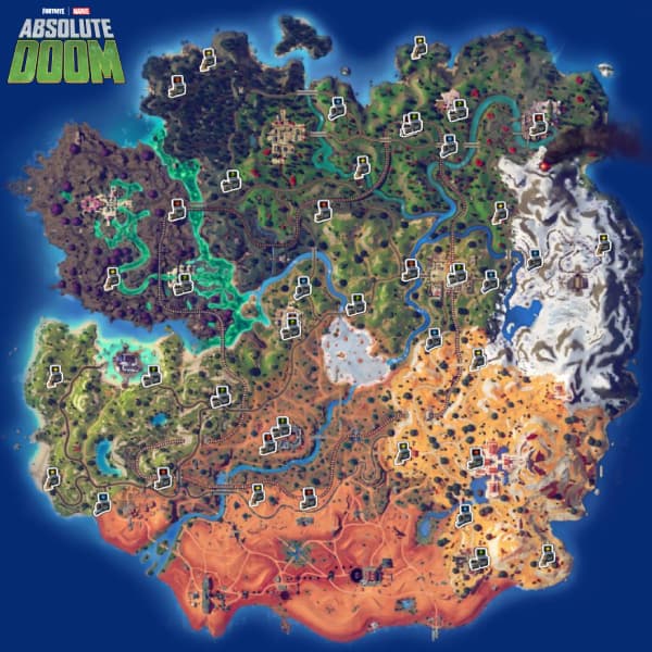 Fortnite Shadow Briefing locations.