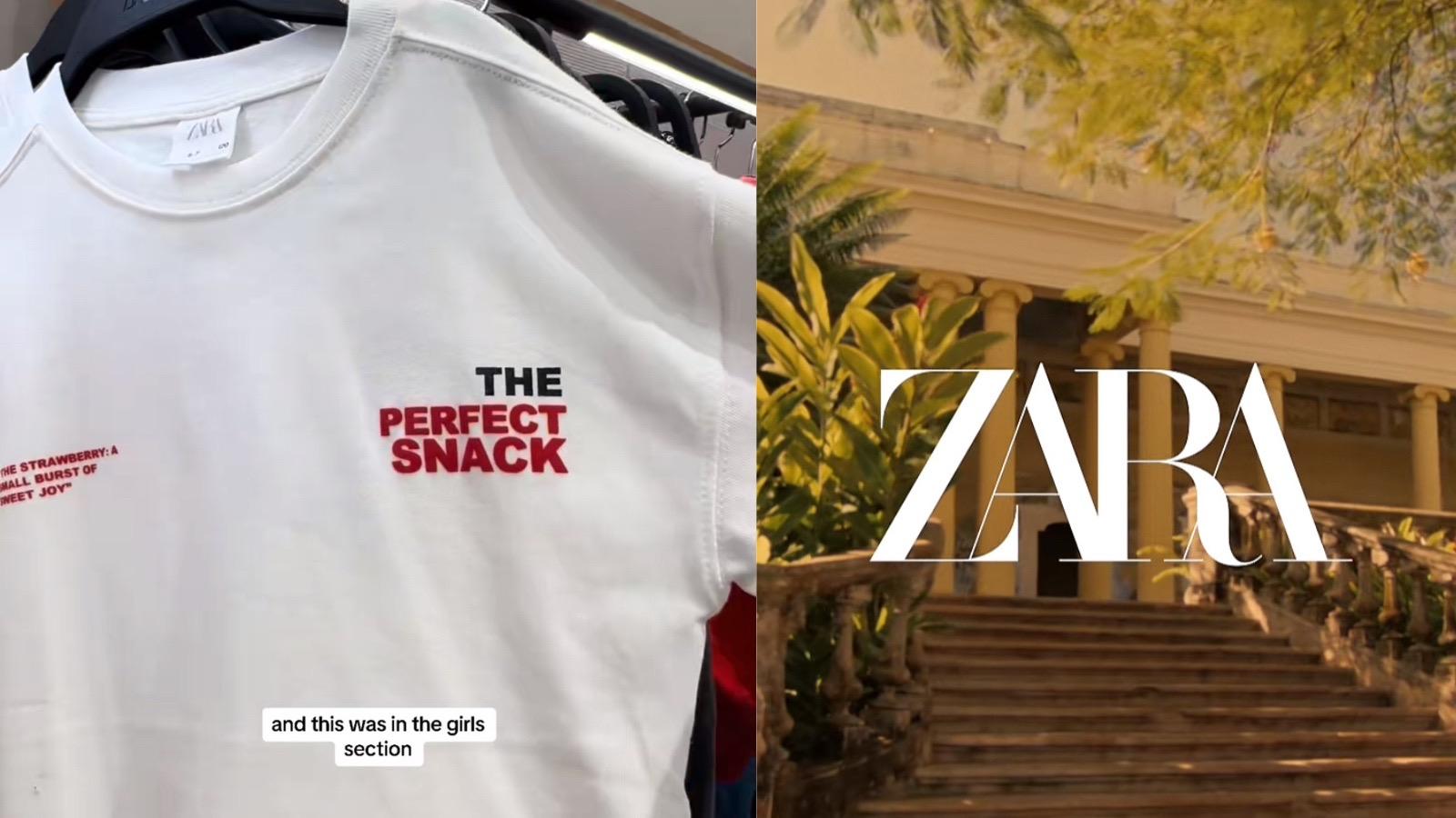 tiktoker upset over Zara shirt