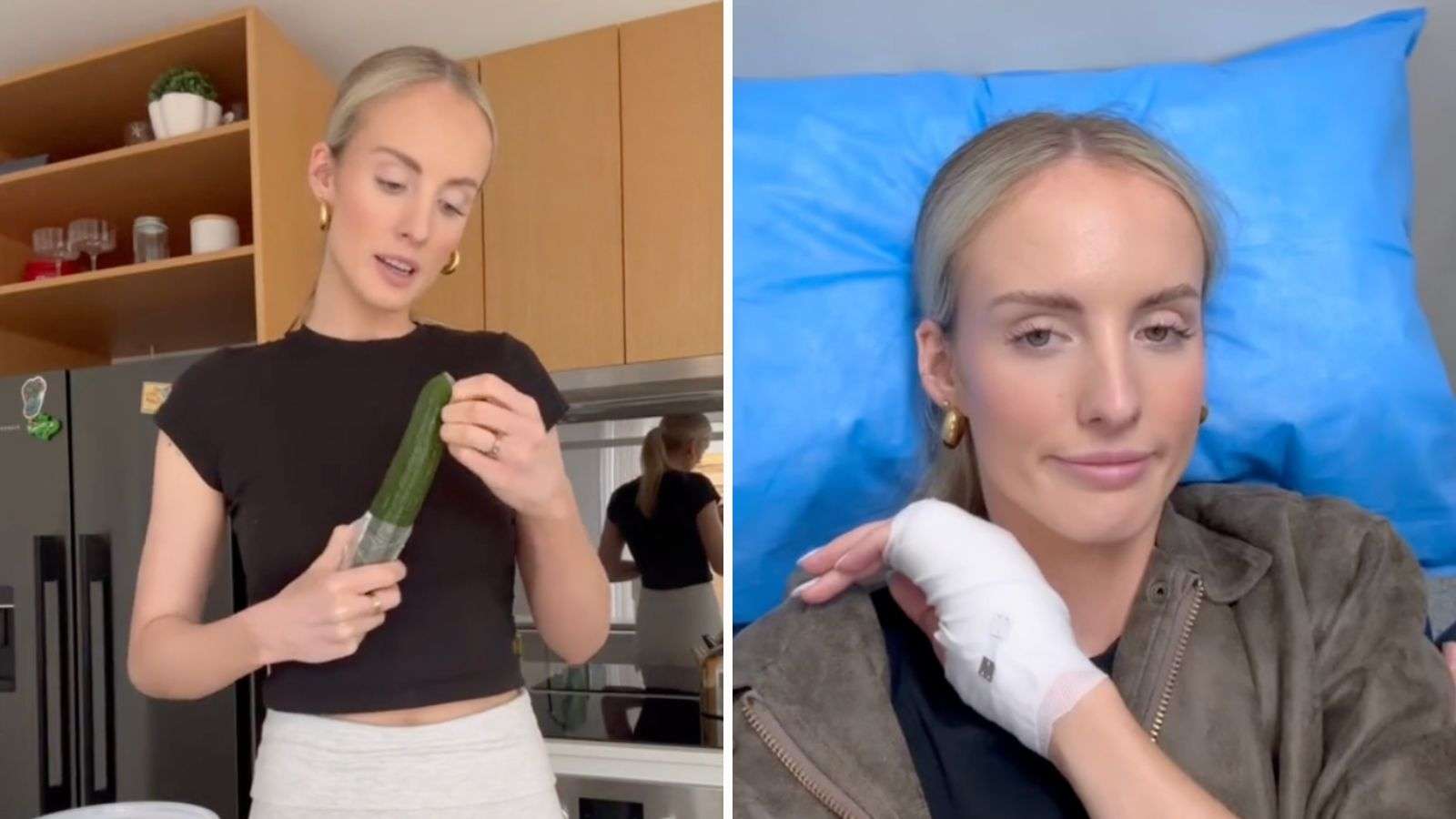 TikToker ends in hospital after trying cucumber trend