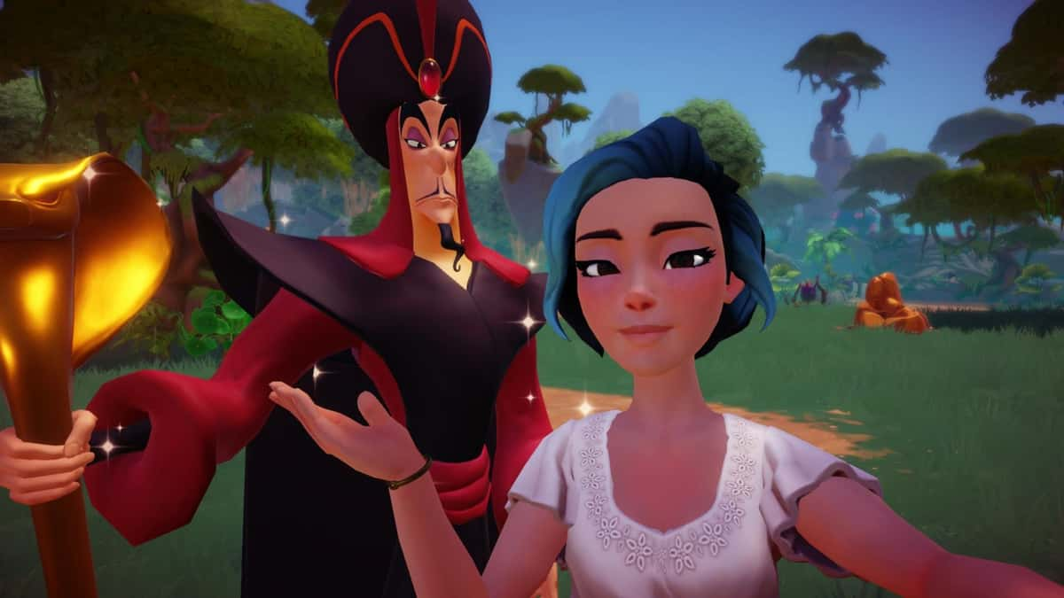 Player and Jafar in Disney Dreamlight Valley