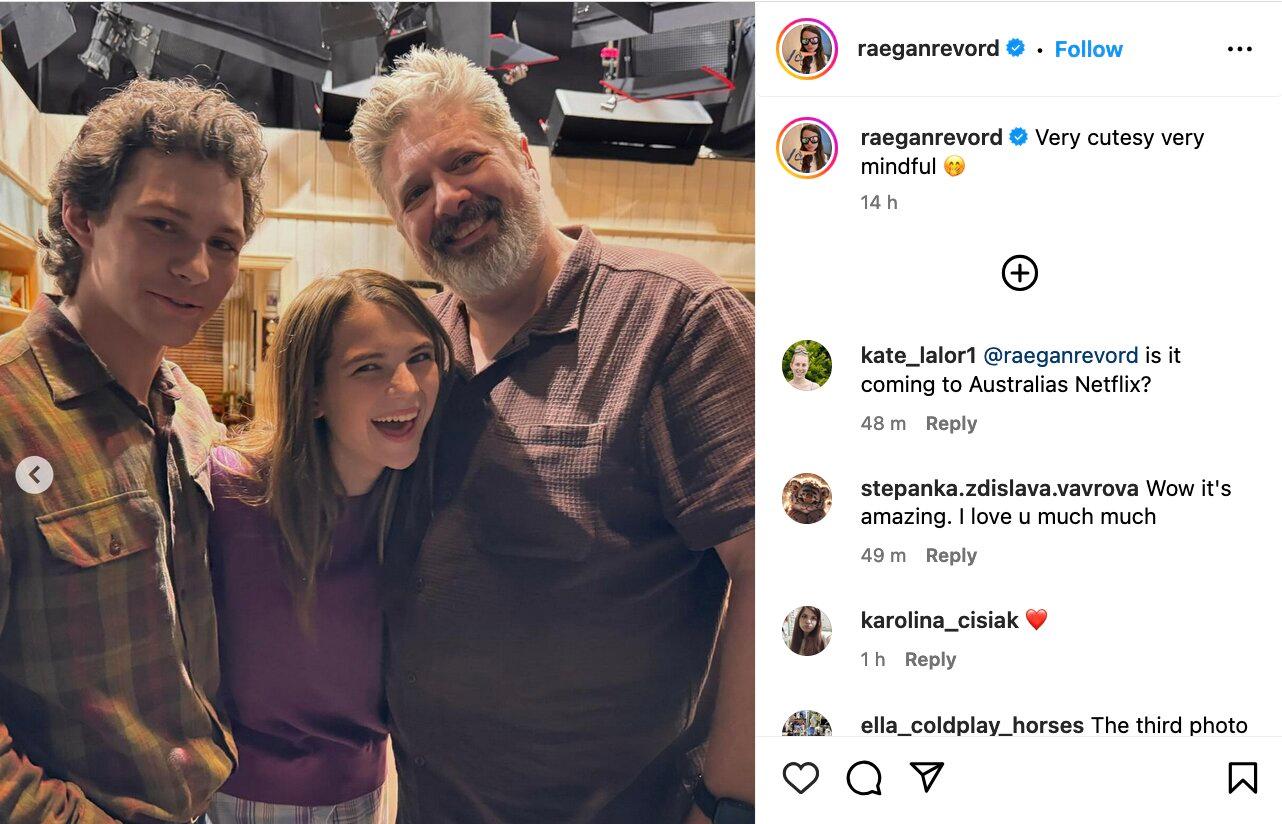 An Instagram post of the Young Sheldon cast reunion