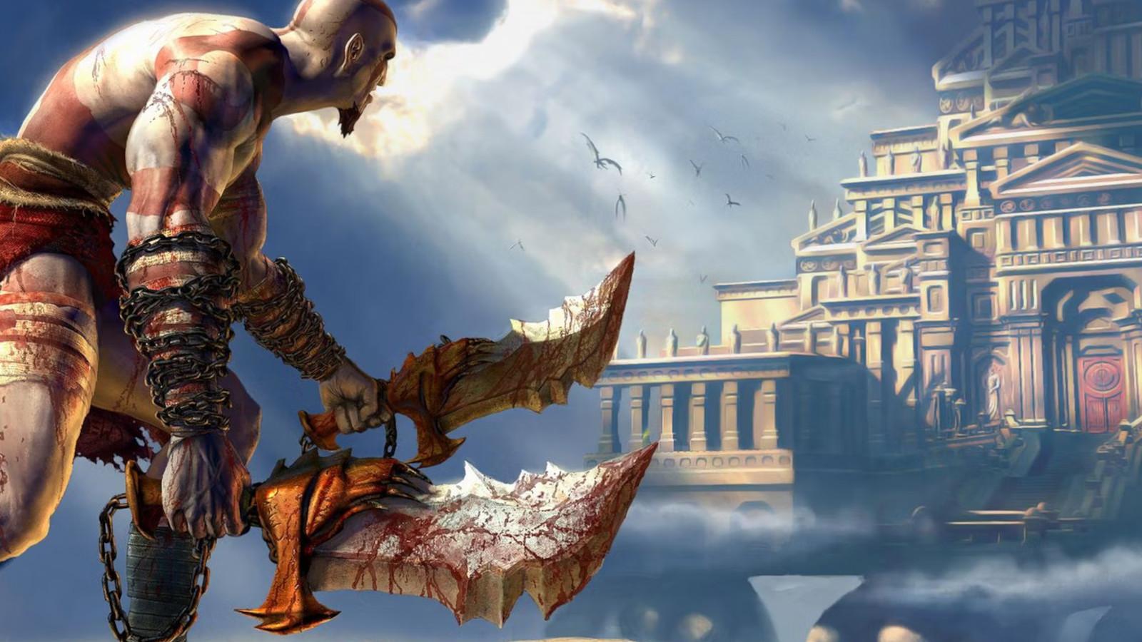 Kratos wields the Blades of Chaos in God of War