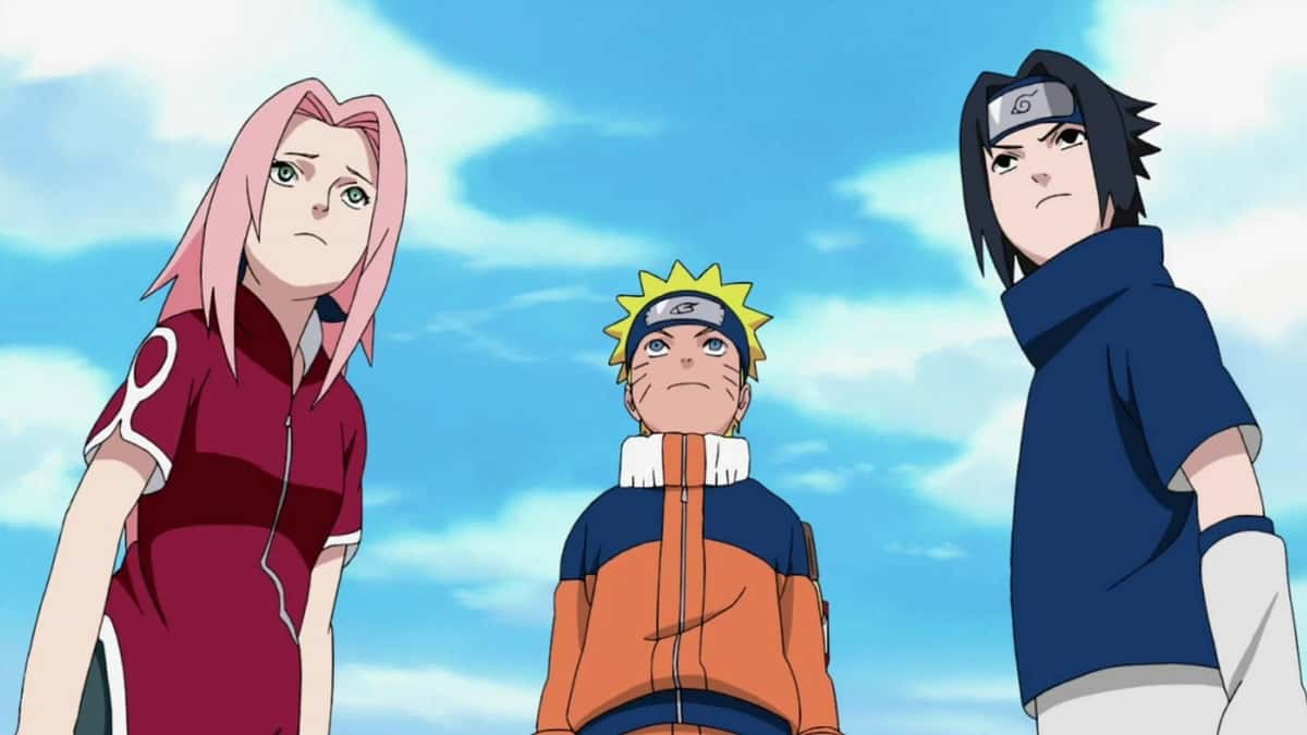 Sakura, Naruto, and Sasuke