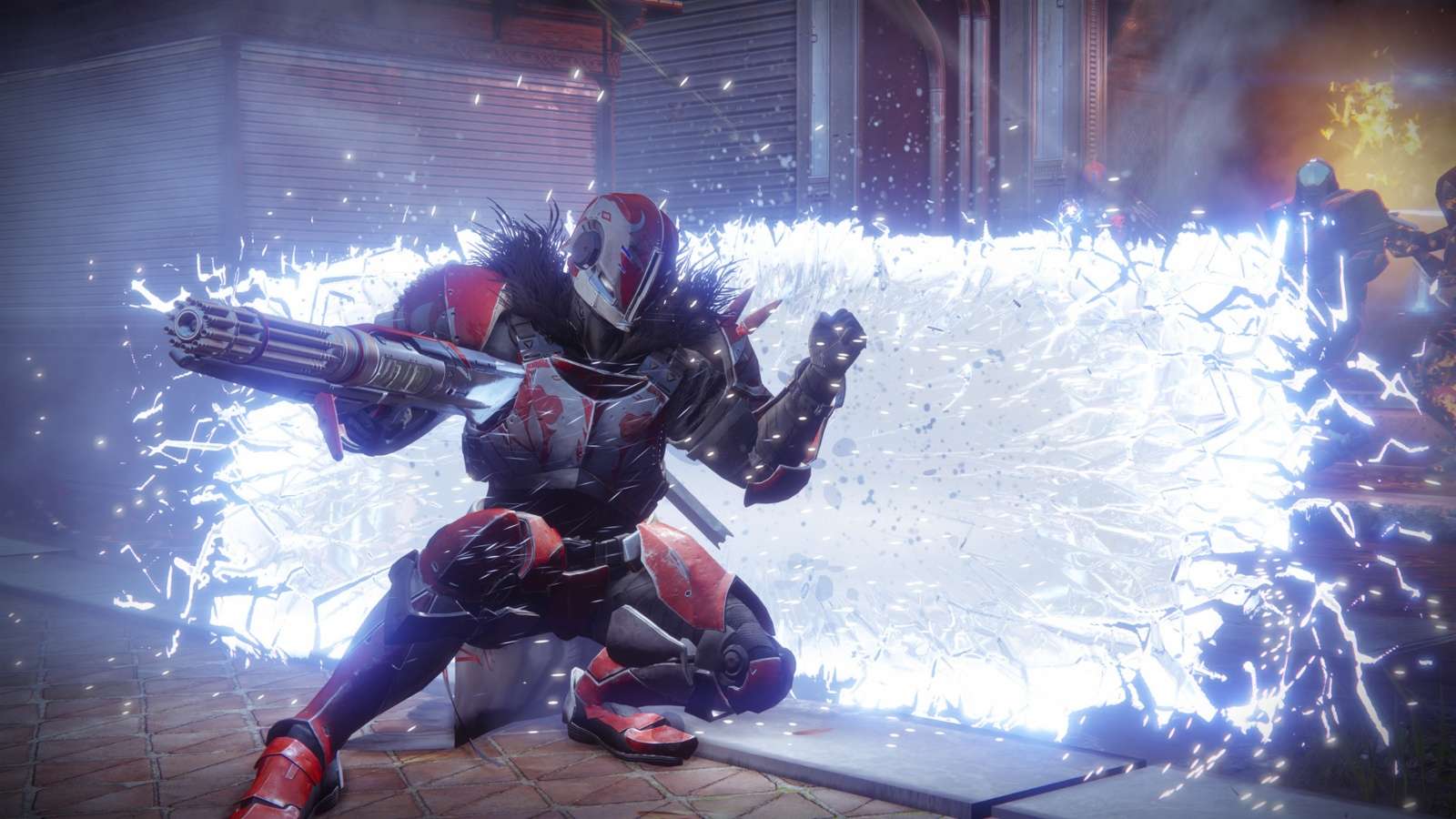 A screenshot of Titan Barricade from Destiny 2.