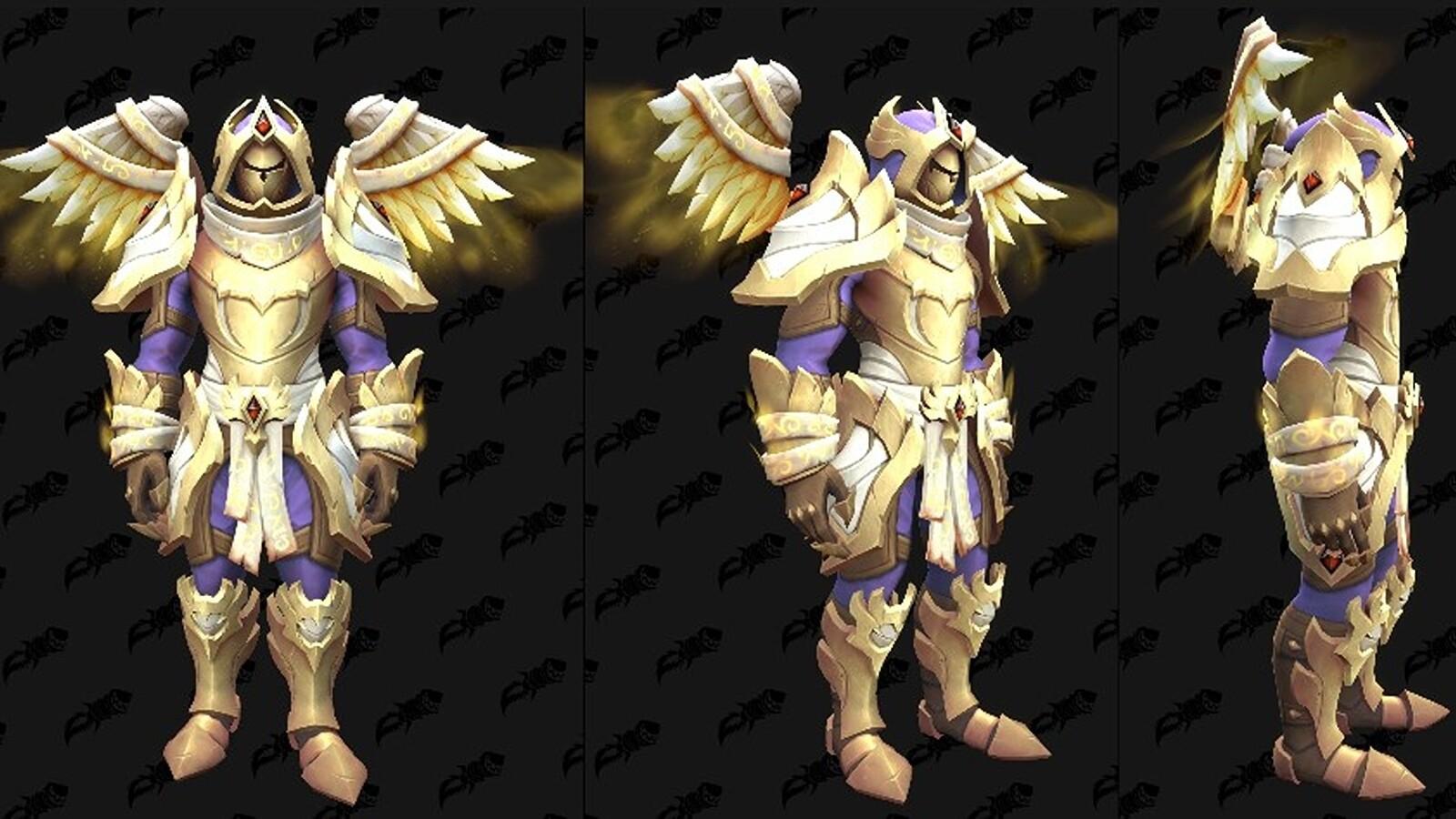 The Holy Paladin tier set in The War Within