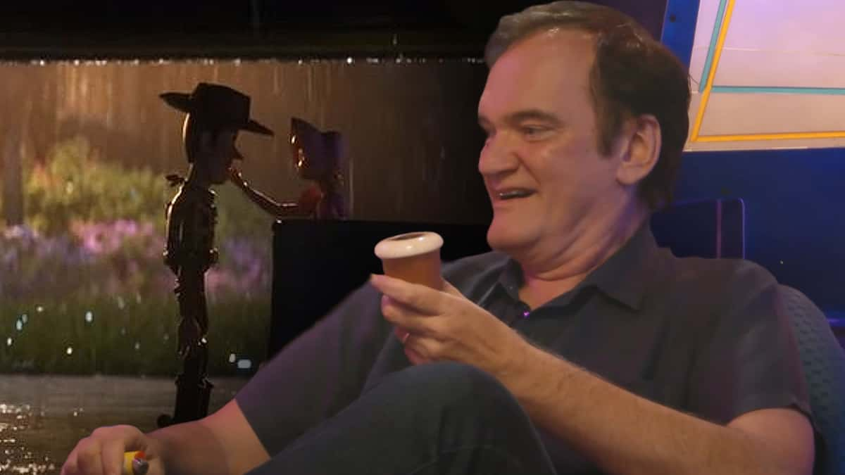 A still from Toy Story 4 and Quentin Tarantino