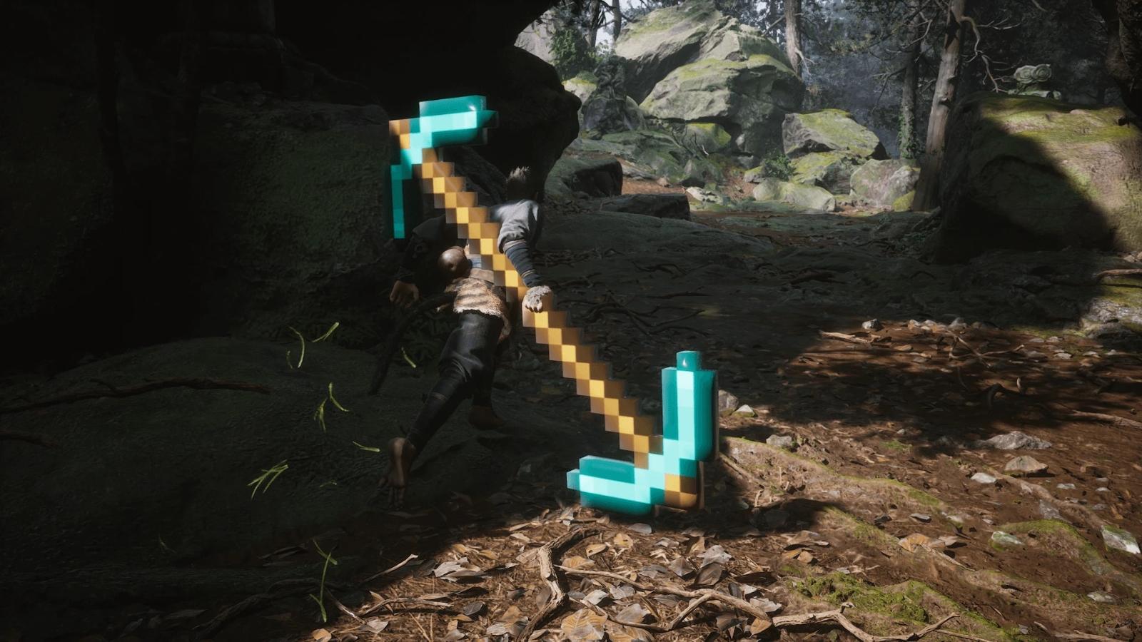 Black Myth Wukong Double Diamond Pickaxe Mod