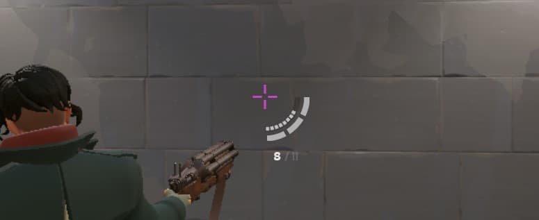 An image of a purple crosshair