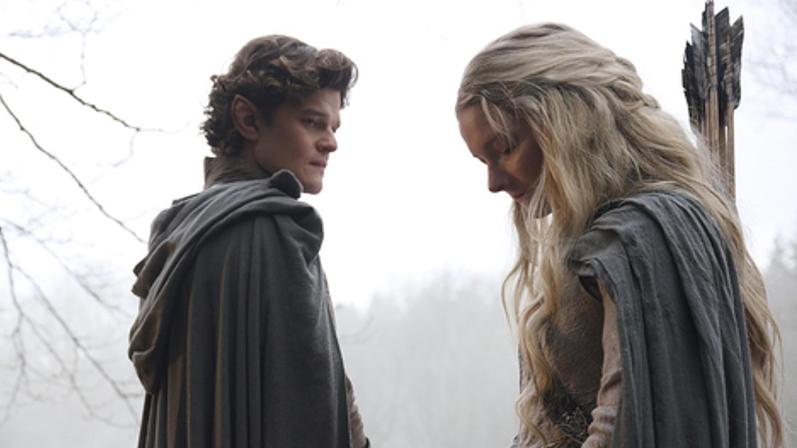 Elrond and Galadriel in Rings of Power S2