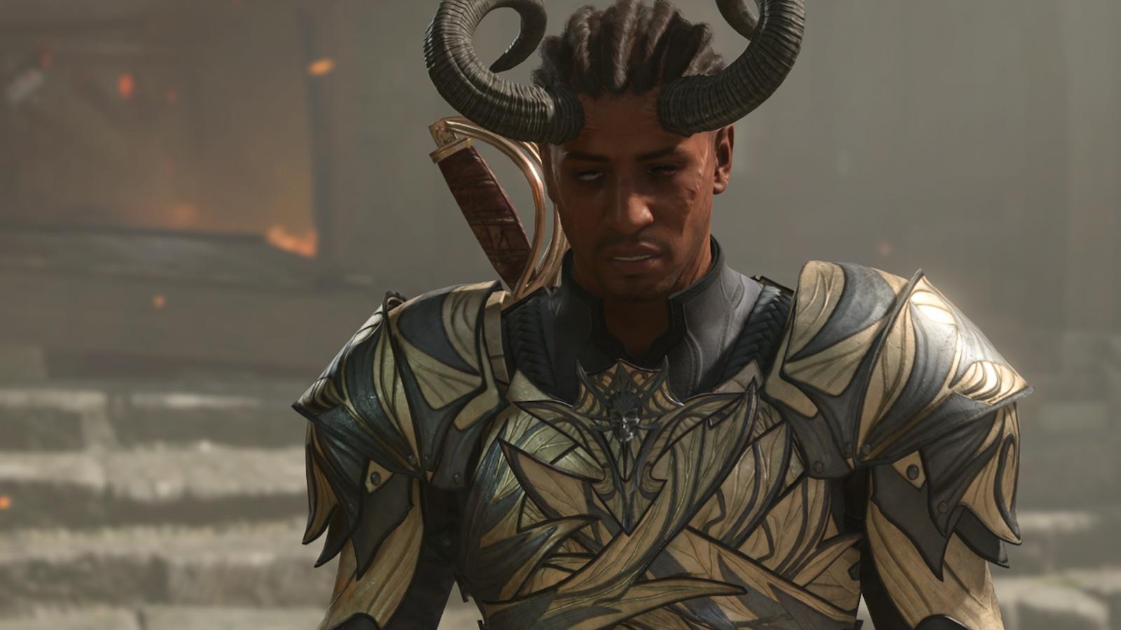 Wyll with horns in Baldur's Gate 3