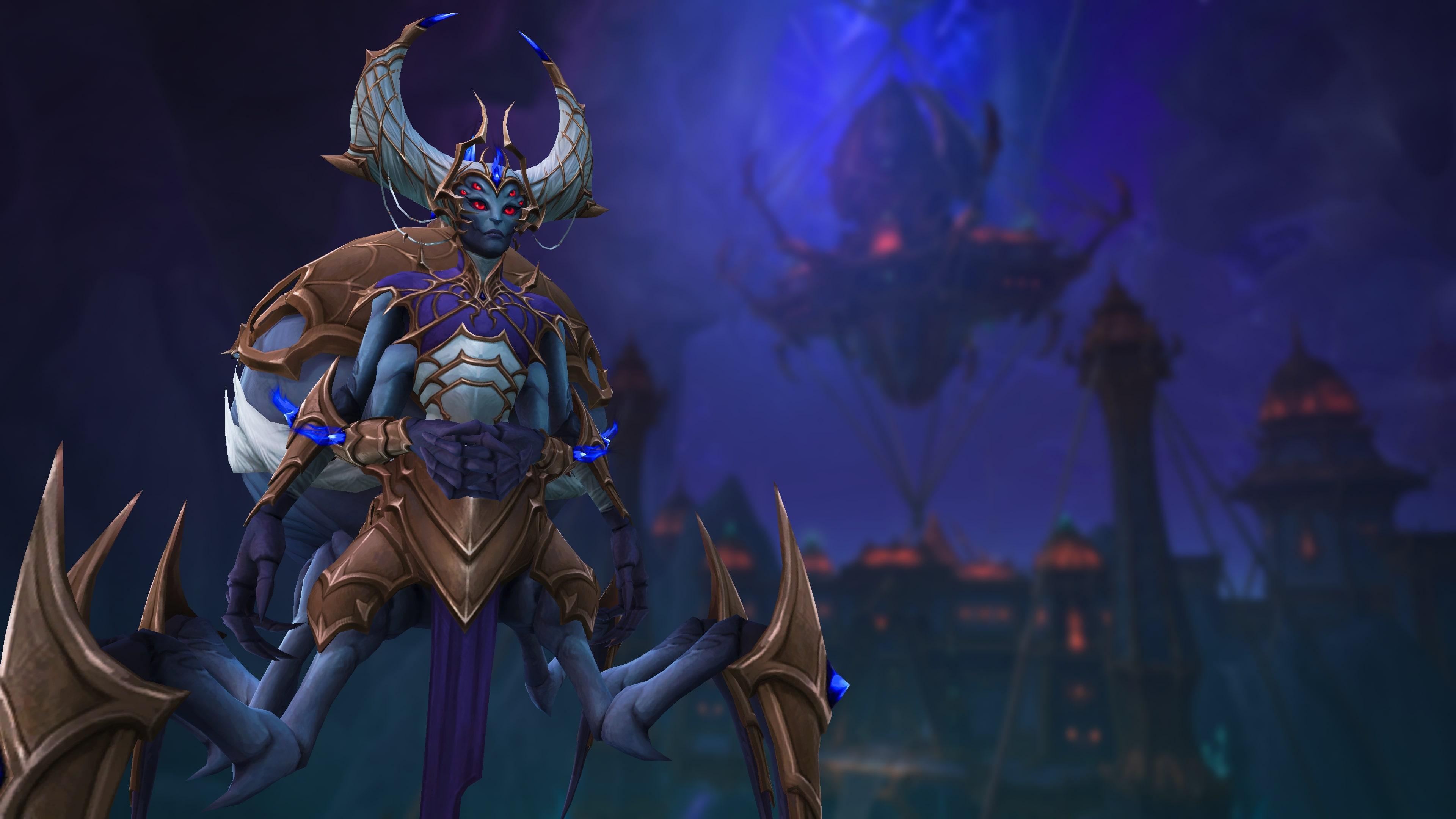 Nerubian queen in The World of Warcraft: The War Within