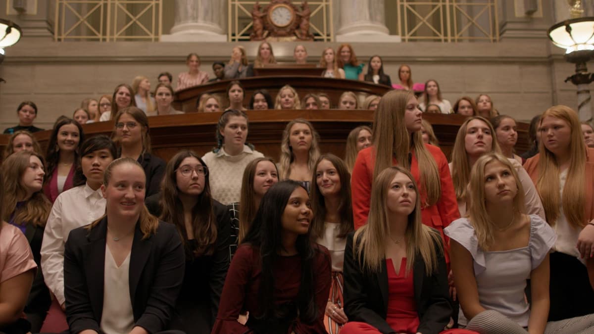 Participants in Girls State.