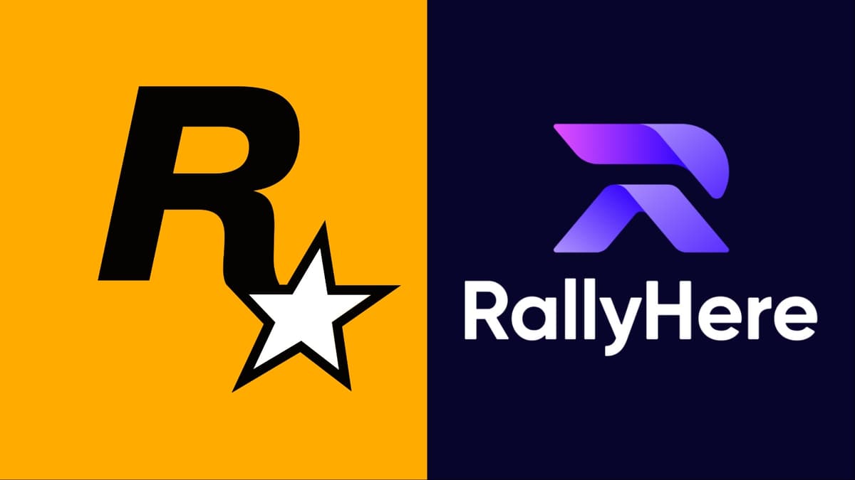 Rockstar and RallyHere logos