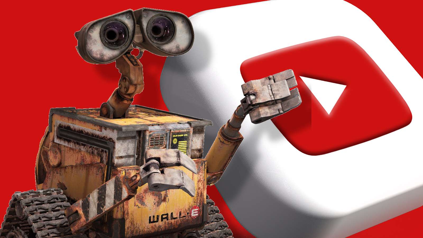 wall-e movie on youtube next to logo