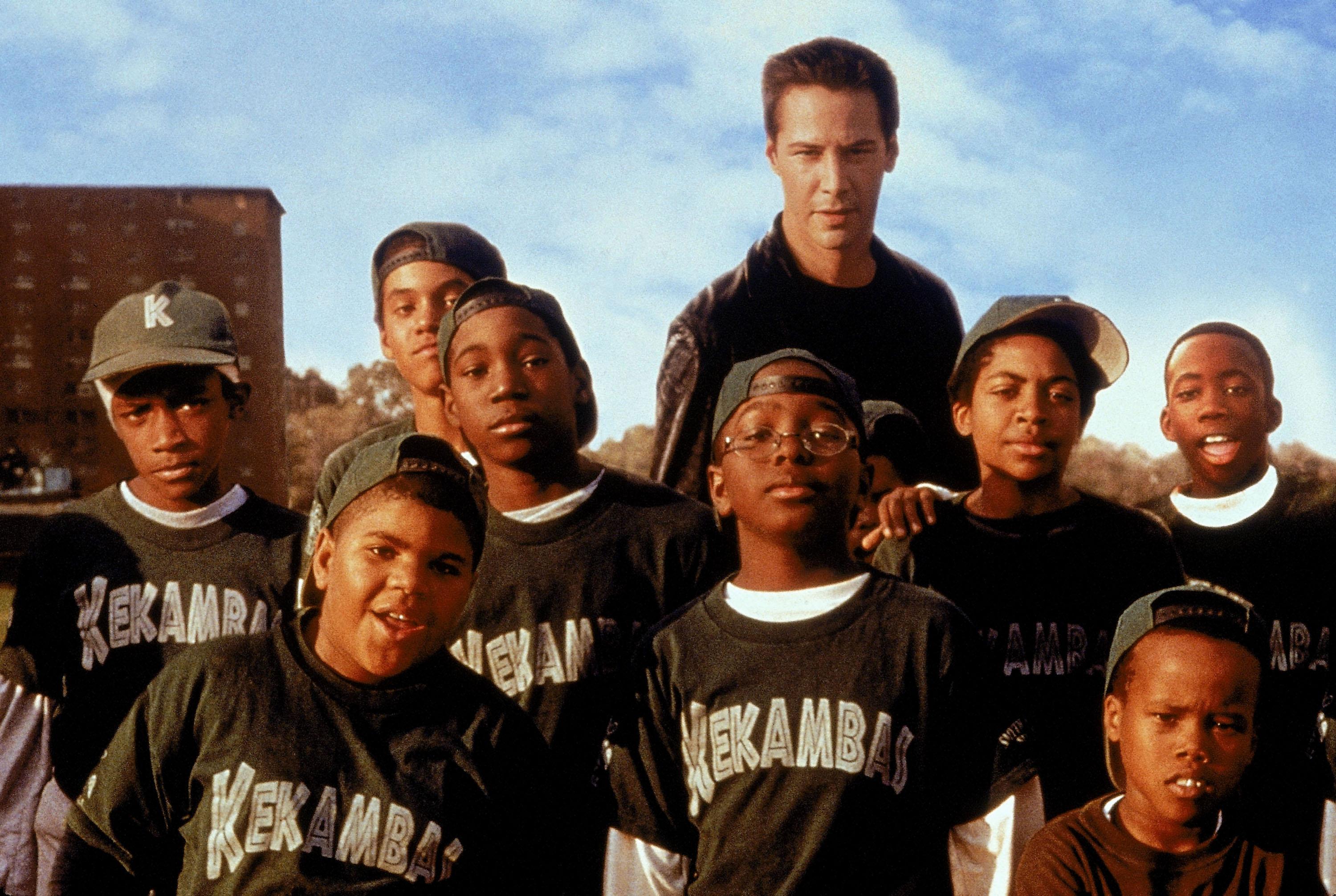 Keanu Reeves and the cast of Hardball