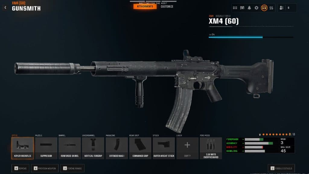 black ops 6 xm4 loadout with meta attachments