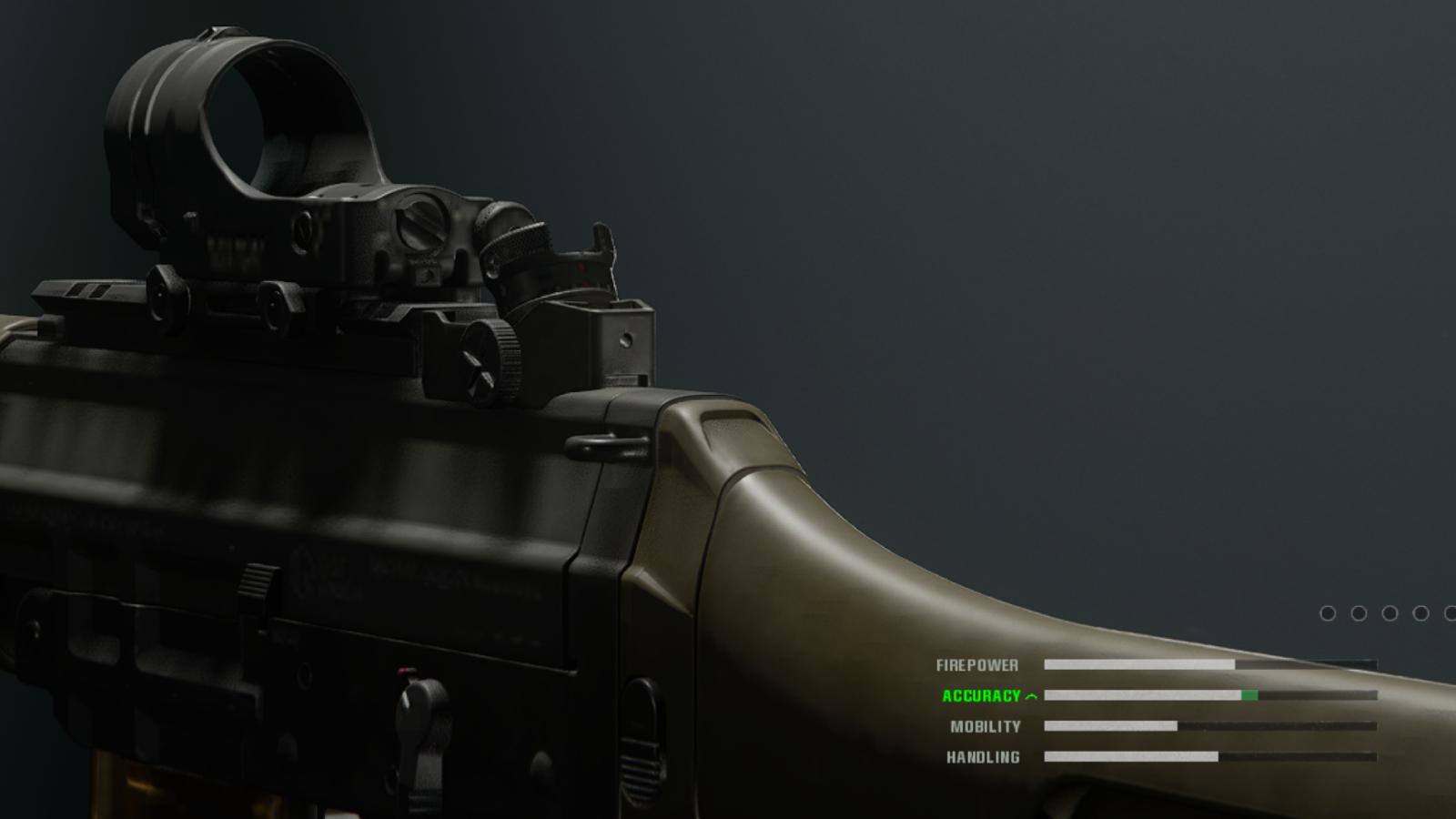 Redwell Reflex Optic equipped with the Swat 5.56 marksman rifle in Black Ops 6.