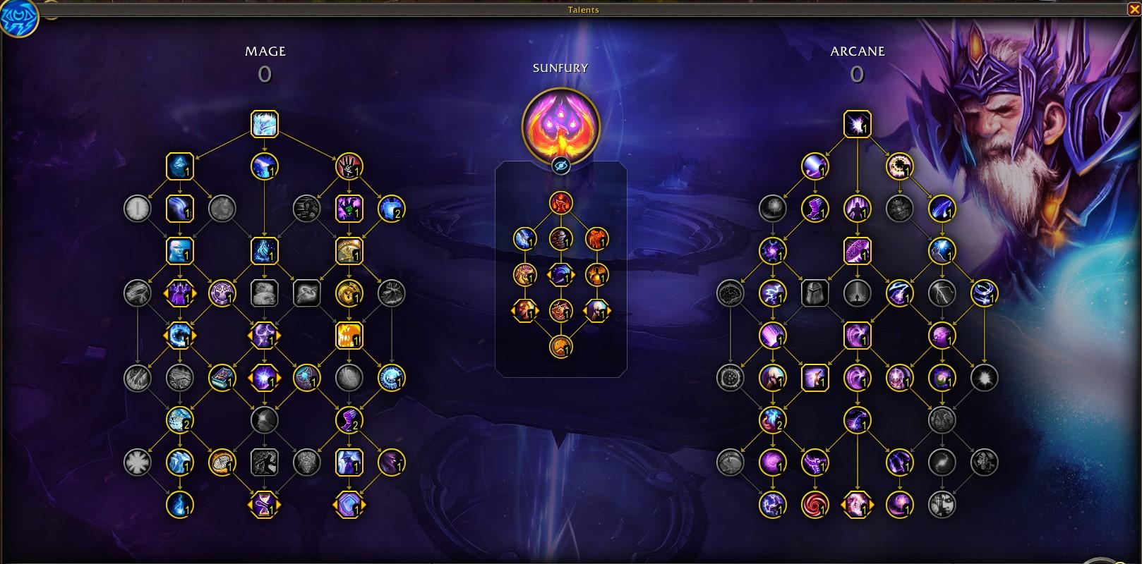 The Talent tree for Arcane Mage in The War Within