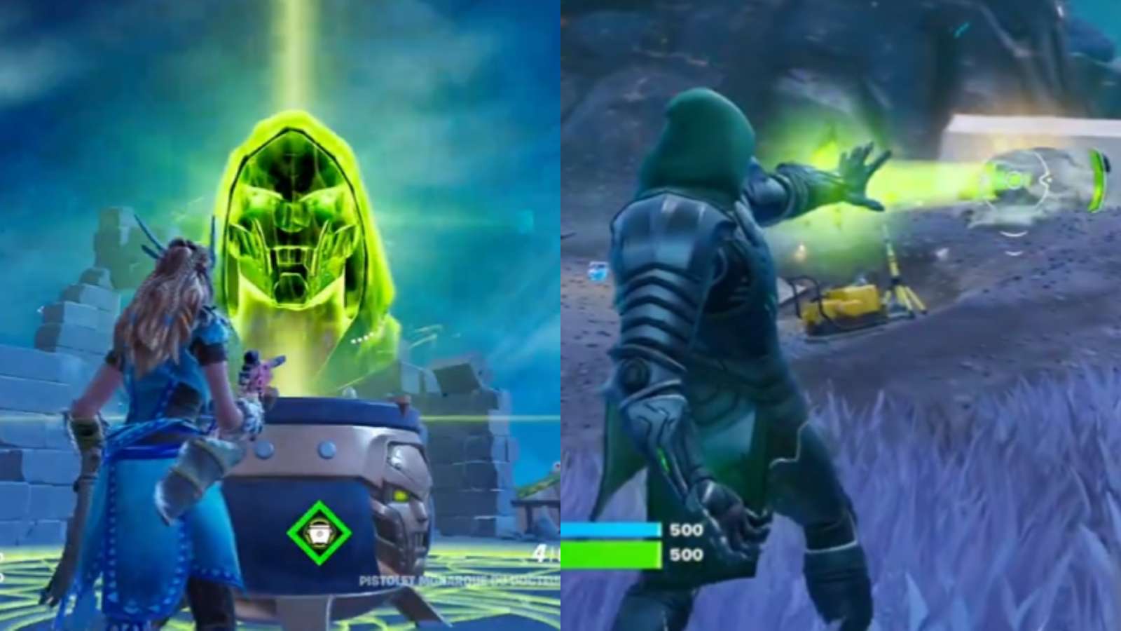 Fortnite Doctor Doom Isle of Doom and Ultra Doom Armor Mythic.