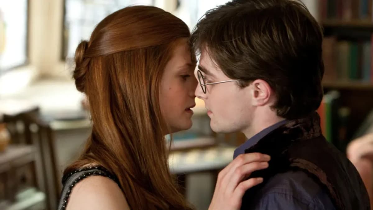 Daniel Radcliffe and Bonnie Wright in the Harry Potter series