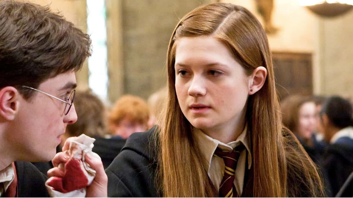 Bonnie Wright in the Harry Potter series