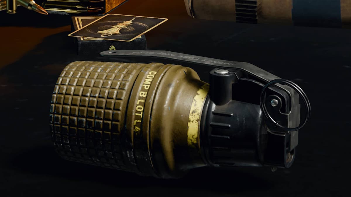 An impact grenade in Black Ops 6 as seen on the equipment interface.