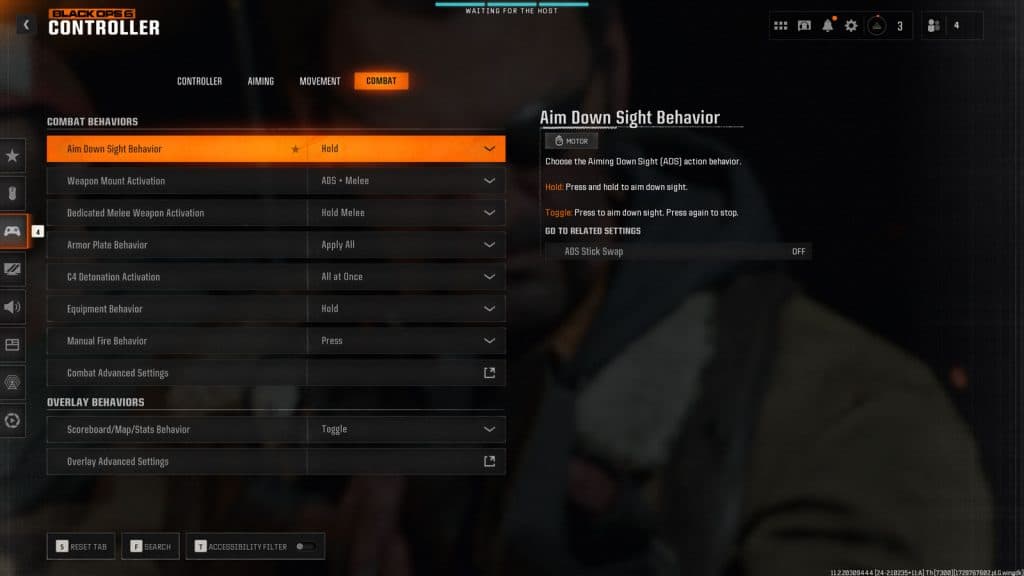 black ops 6 combat controller settings