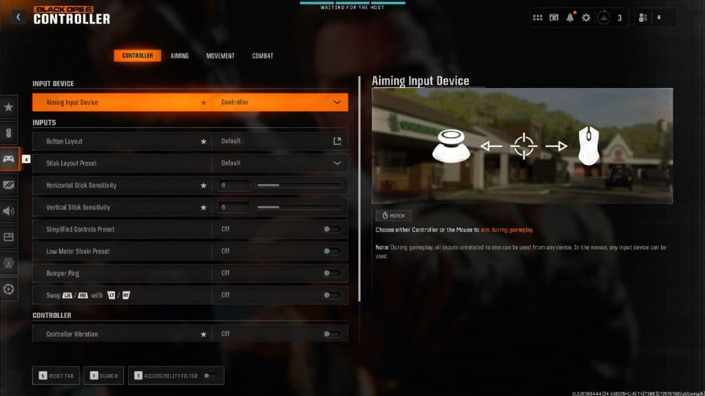 black ops 6 controller settings inputs page