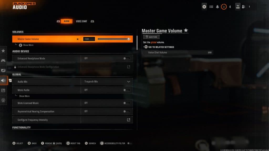 Black Ops 6 audio settings