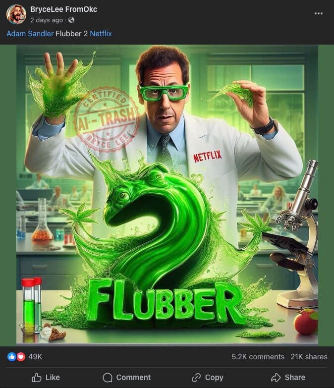 Is Adam Sandler’s Flubber 2 real? Sequel poster explained - Dexerto